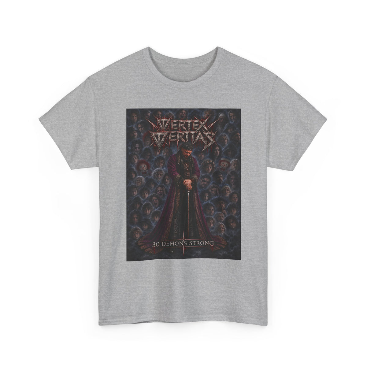 Vertex Veritas Band T‑Shirt — 30 Demons Strong Metal Tee