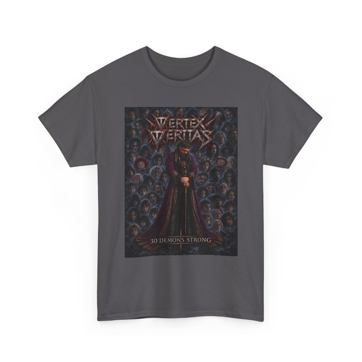 Vertex Veritas Band T‑Shirt — 30 Demons Strong Metal Tee