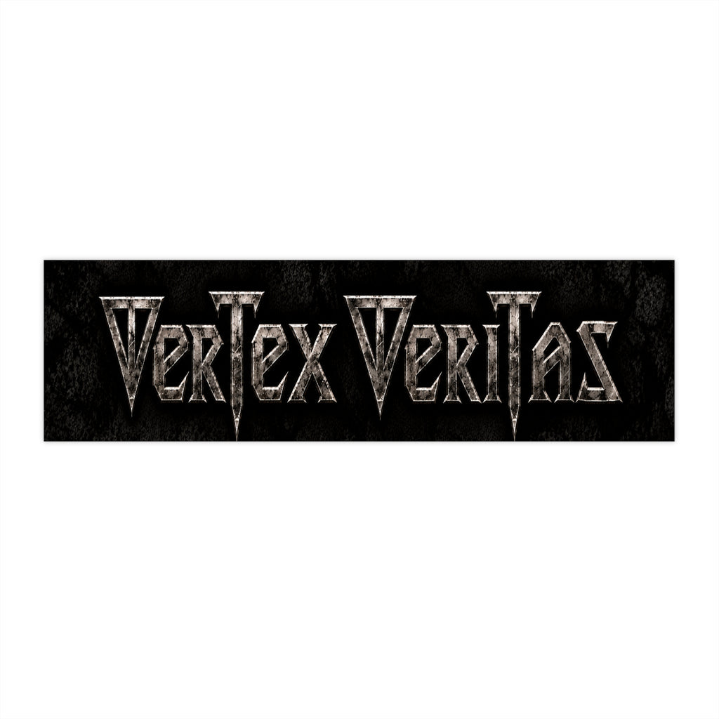 Vertex Veritas Metal Gothic Bumper Sticker — Rock Band Logo Decal