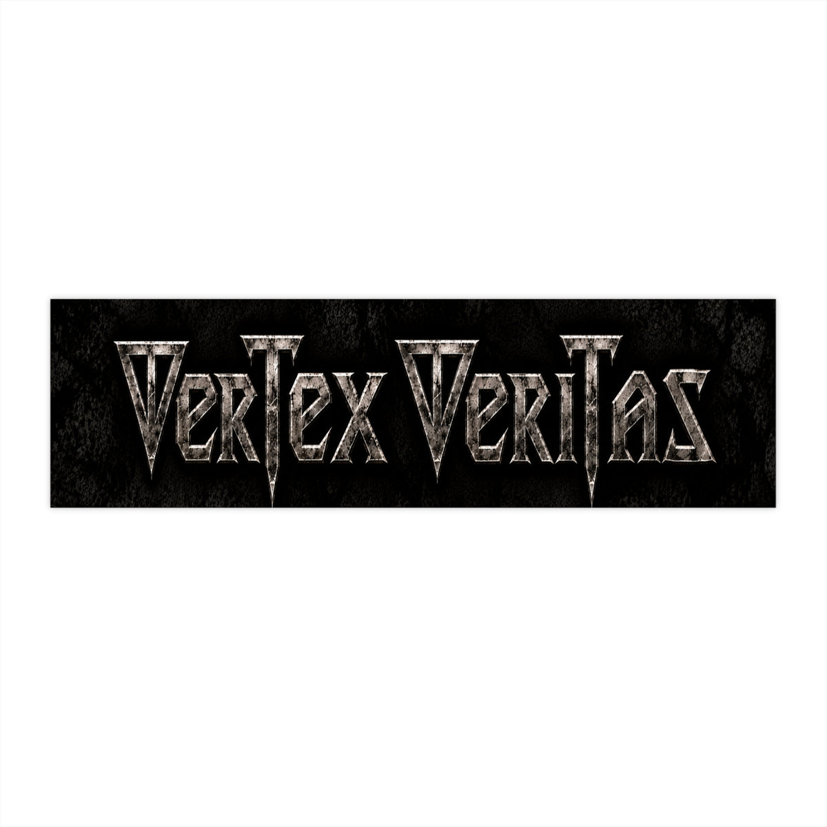 Vertex Veritas Metal Gothic Bumper Sticker — Rock Band Logo Decal