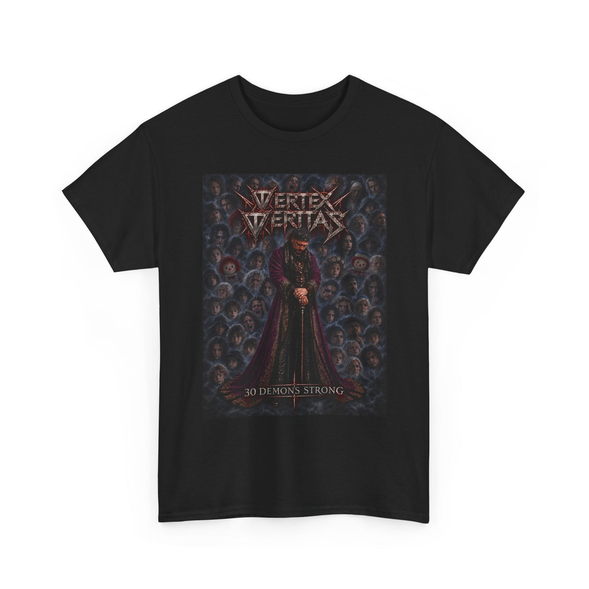 Vertex Veritas Band T‑Shirt — 30 Demons Strong Metal Tee